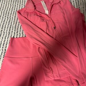 Lululemon Athletica Pink Track Pants & Jacket Set